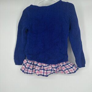 Crew Cuts Girls Sweater Size 4/5‎ Purple and Plaid